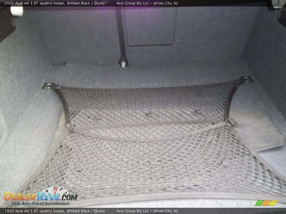 2003 Audi A4 1.8T quattro Sedan Brilliant Black / Ebony Photo #19