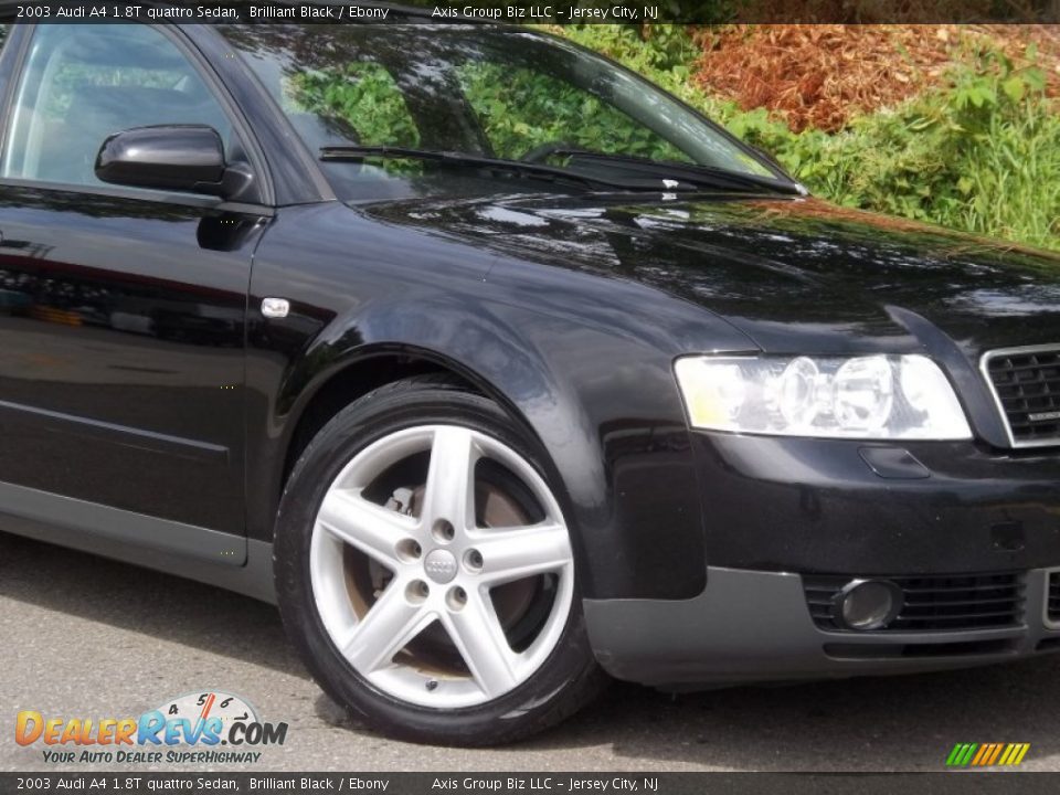 2003 Audi A4 1.8T quattro Sedan Brilliant Black / Ebony Photo #26