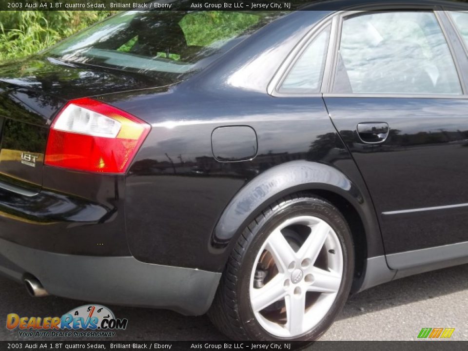 2003 Audi A4 1.8T quattro Sedan Brilliant Black / Ebony Photo #27