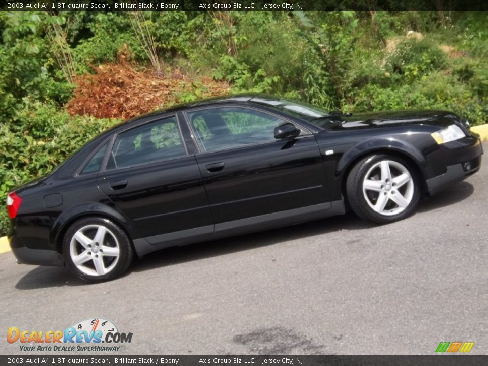 2003 Audi A4 1.8T quattro Sedan Brilliant Black / Ebony Photo #28