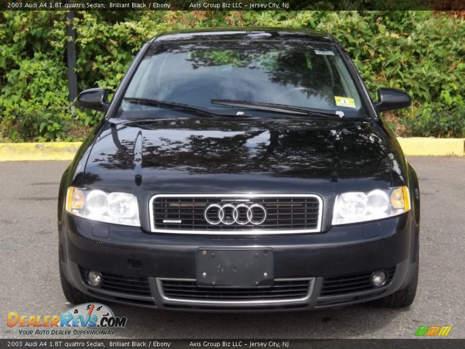 2003 Audi A4 1.8T quattro Sedan Brilliant Black / Ebony Photo #30