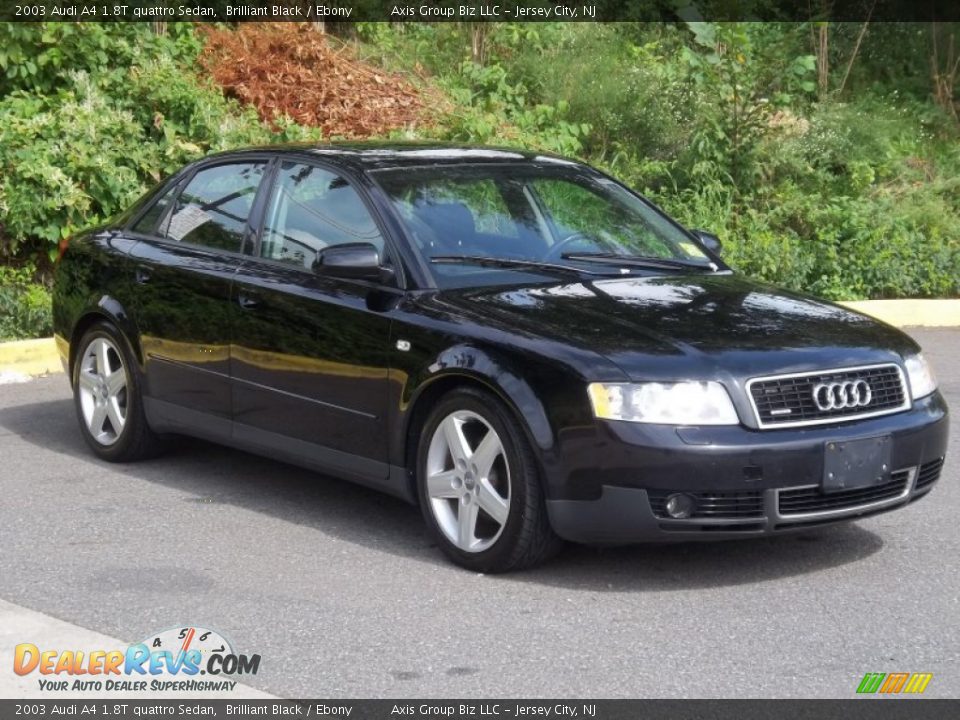 2003 Audi A4 1.8T quattro Sedan Brilliant Black / Ebony Photo #31