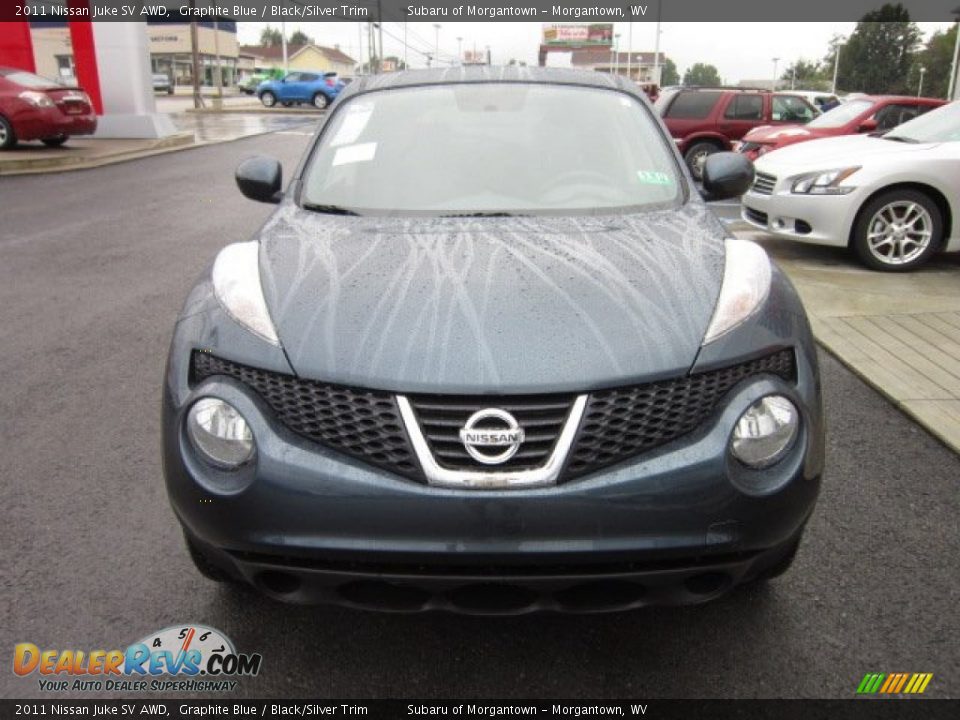2011 Nissan Juke SV AWD Graphite Blue / Black/Silver Trim Photo #2