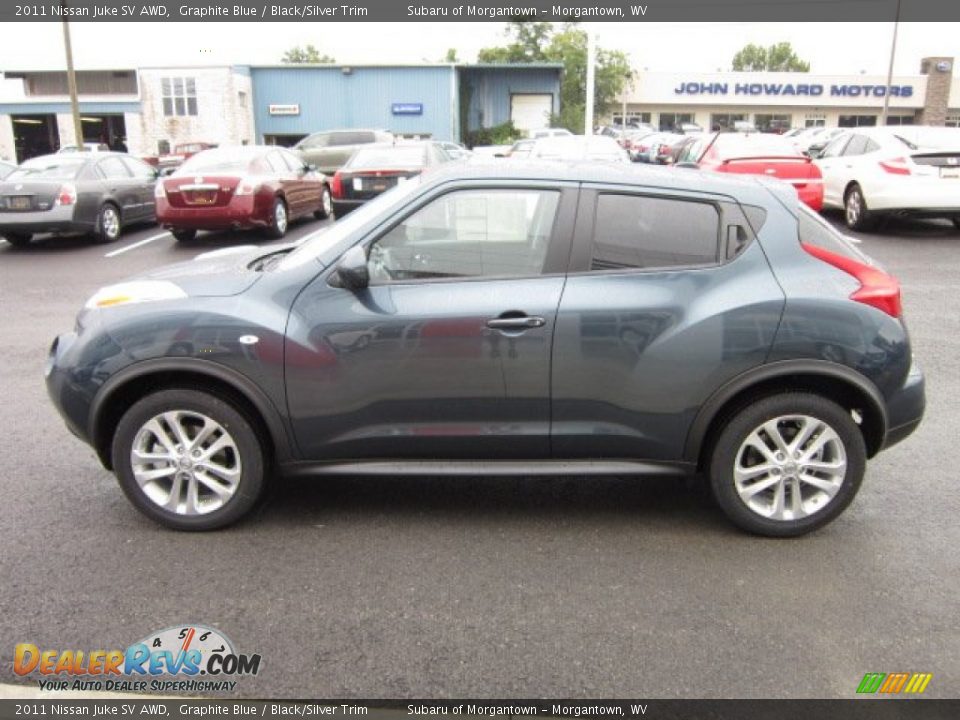 2011 Nissan Juke SV AWD Graphite Blue / Black/Silver Trim Photo #4