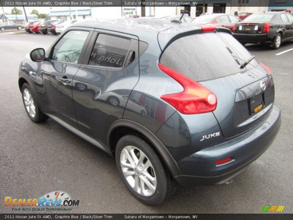 2011 Nissan Juke SV AWD Graphite Blue / Black/Silver Trim Photo #5