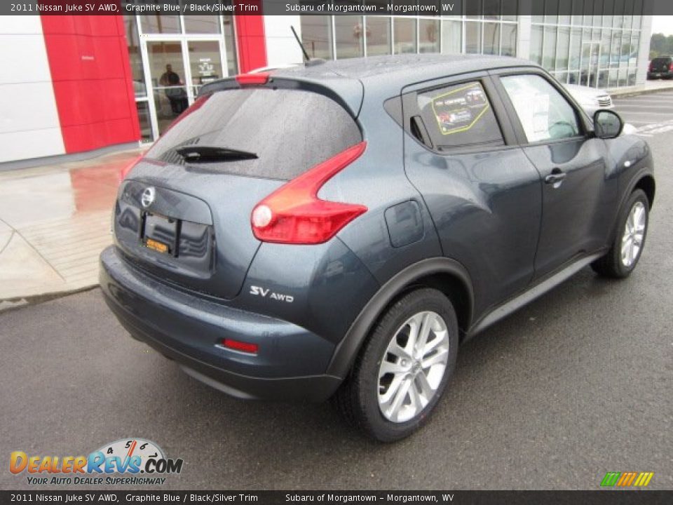 2011 Nissan Juke SV AWD Graphite Blue / Black/Silver Trim Photo #7
