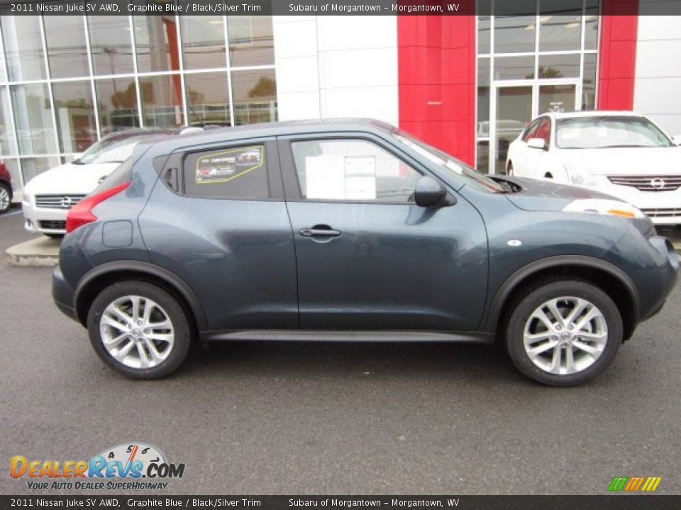 2011 Nissan Juke SV AWD Graphite Blue / Black/Silver Trim Photo #8