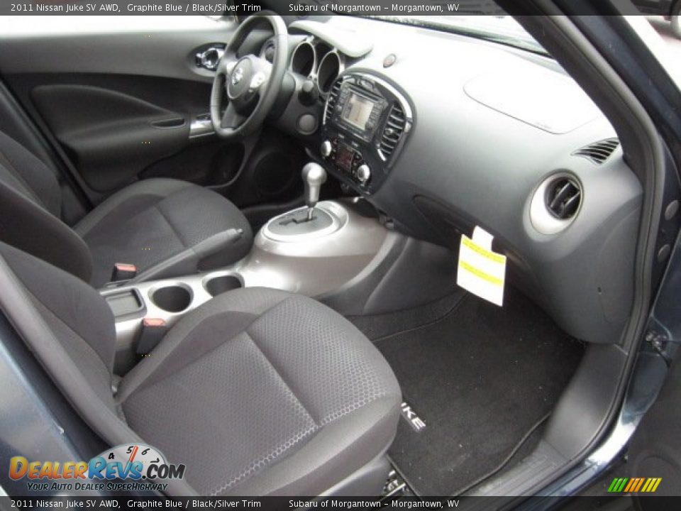 2011 Nissan Juke SV AWD Graphite Blue / Black/Silver Trim Photo #10