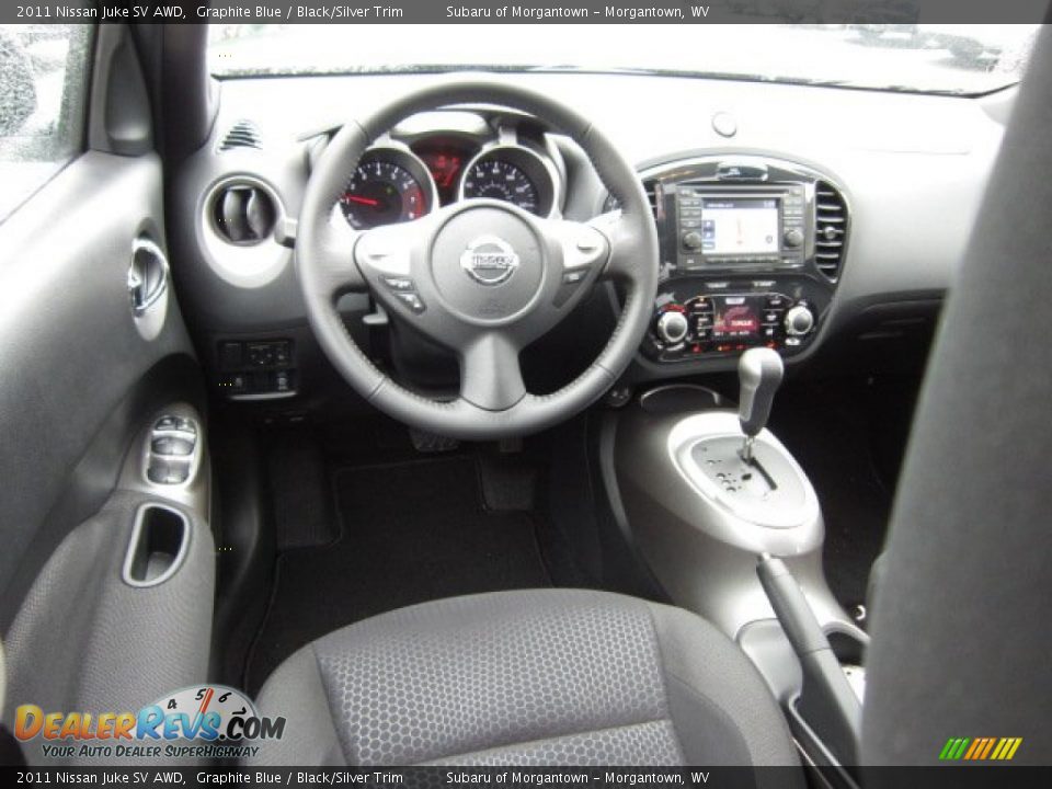 2011 Nissan Juke SV AWD Graphite Blue / Black/Silver Trim Photo #15