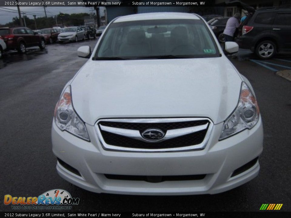 2012 Subaru Legacy 3.6R Limited Satin White Pearl / Warm Ivory Photo #2