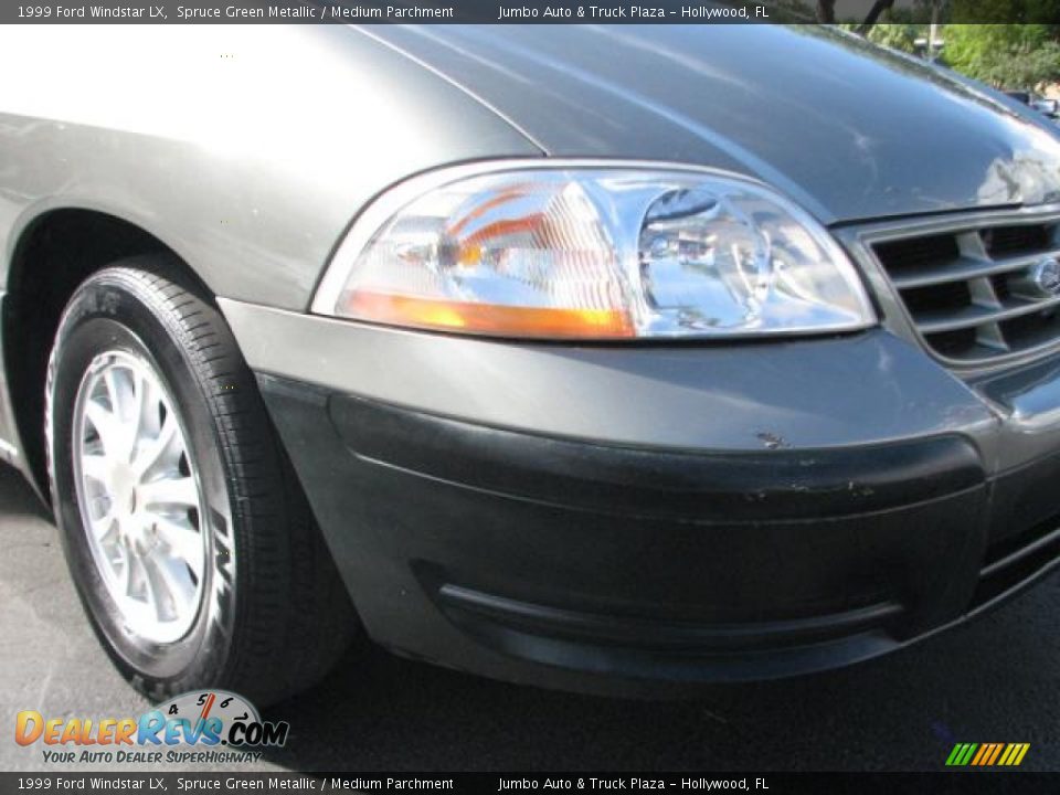 1999 Ford Windstar LX Spruce Green Metallic / Medium Parchment Photo #2