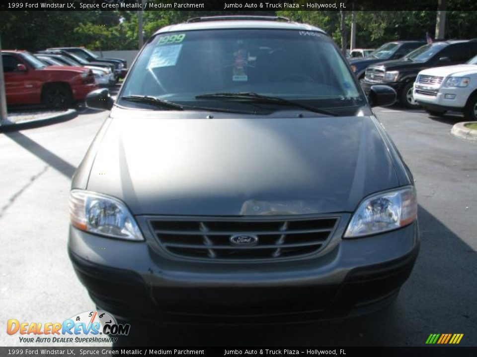 1999 Ford Windstar LX Spruce Green Metallic / Medium Parchment Photo #3