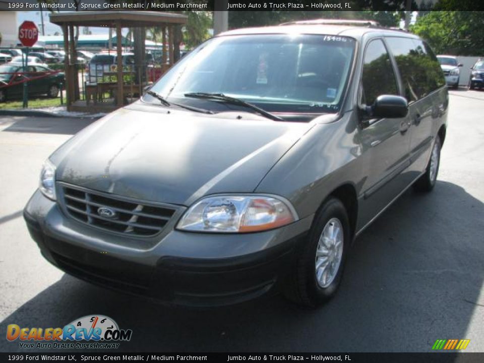 1999 Ford Windstar LX Spruce Green Metallic / Medium Parchment Photo #5