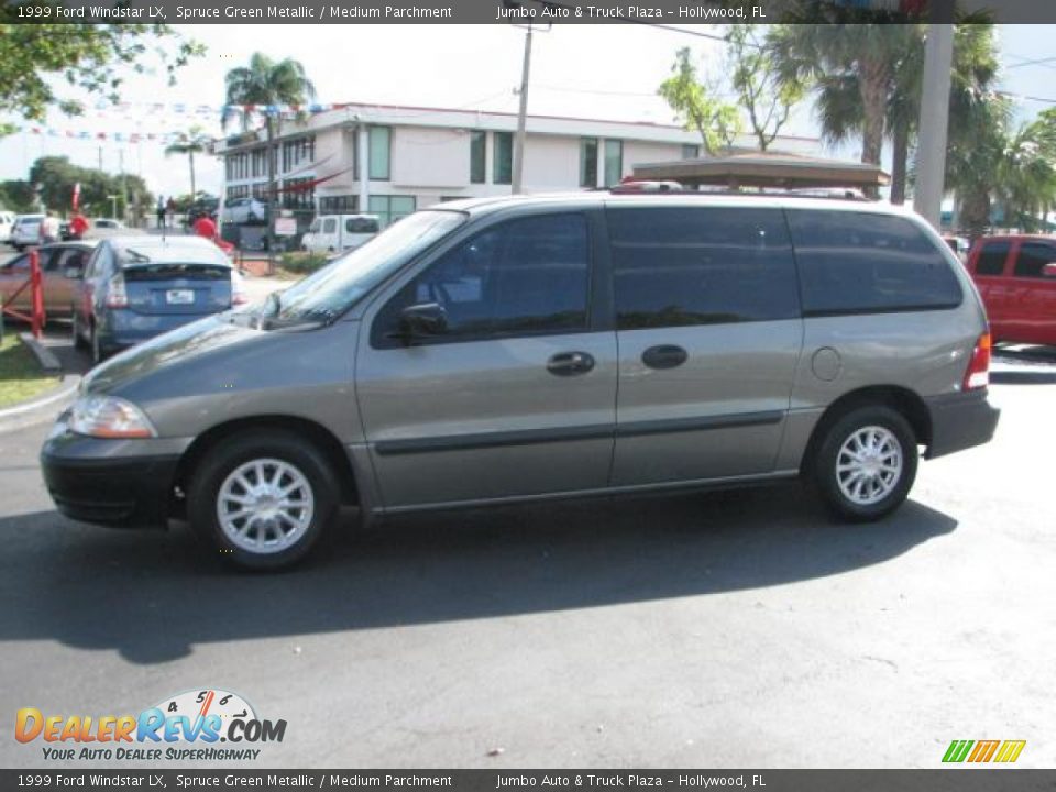 1999 Ford Windstar LX Spruce Green Metallic / Medium Parchment Photo #6