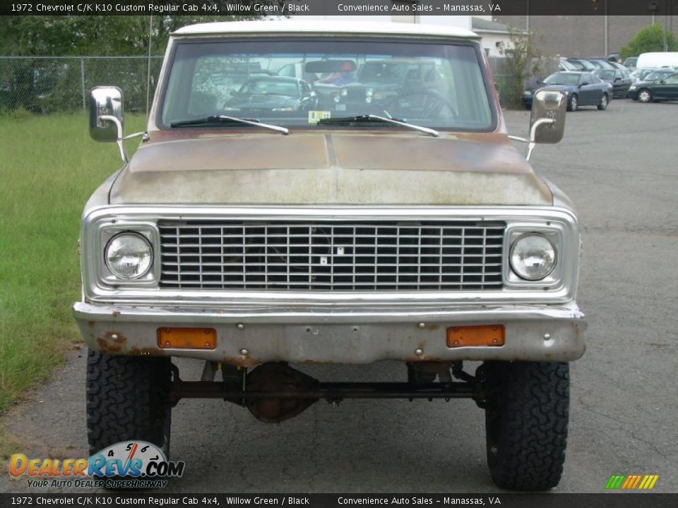 Willow Green 1972 Chevrolet C/K K10 Custom Regular Cab 4x4 Photo #2