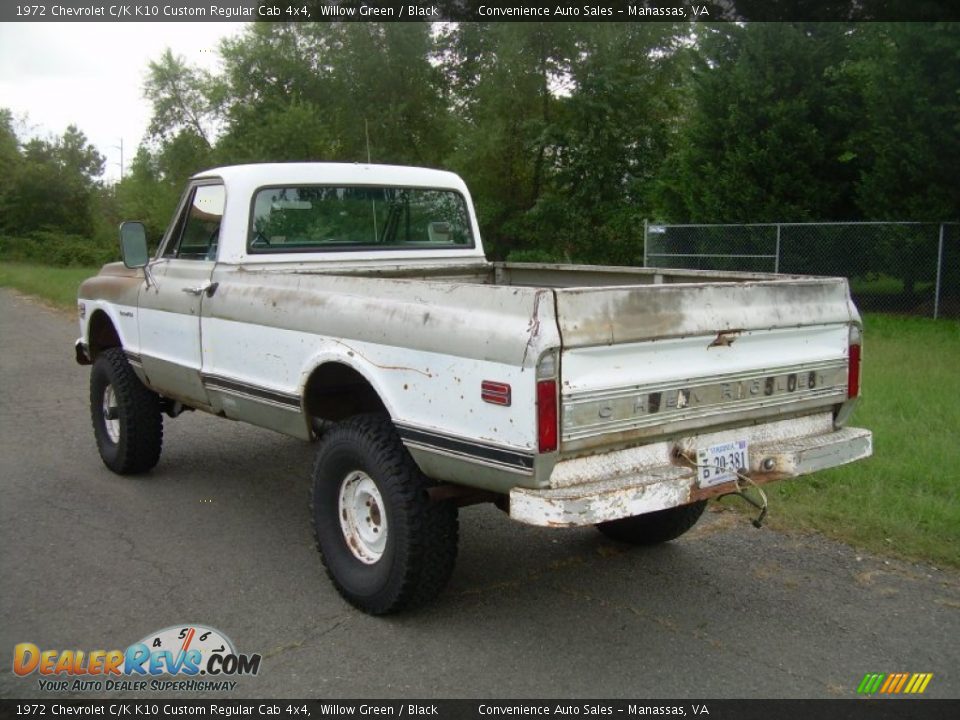 1972 Chevrolet C/K K10 Custom Regular Cab 4x4 Willow Green / Black Photo #6