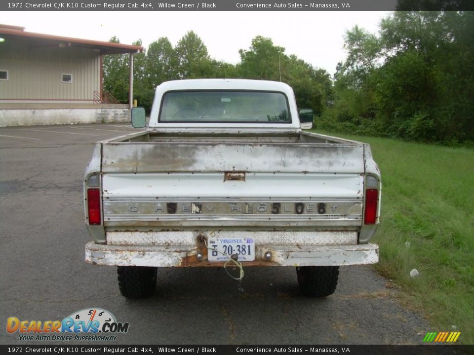 1972 Chevrolet C/K K10 Custom Regular Cab 4x4 Willow Green / Black Photo #7
