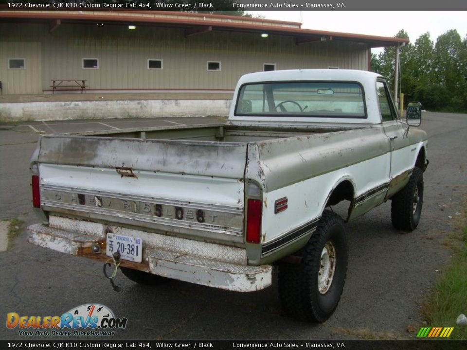 1972 Chevrolet C/K K10 Custom Regular Cab 4x4 Willow Green / Black Photo #8