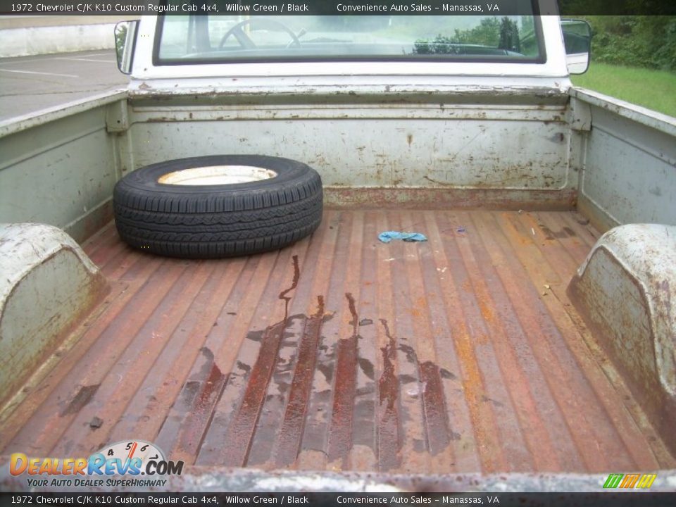 1972 Chevrolet C/K K10 Custom Regular Cab 4x4 Willow Green / Black Photo #9