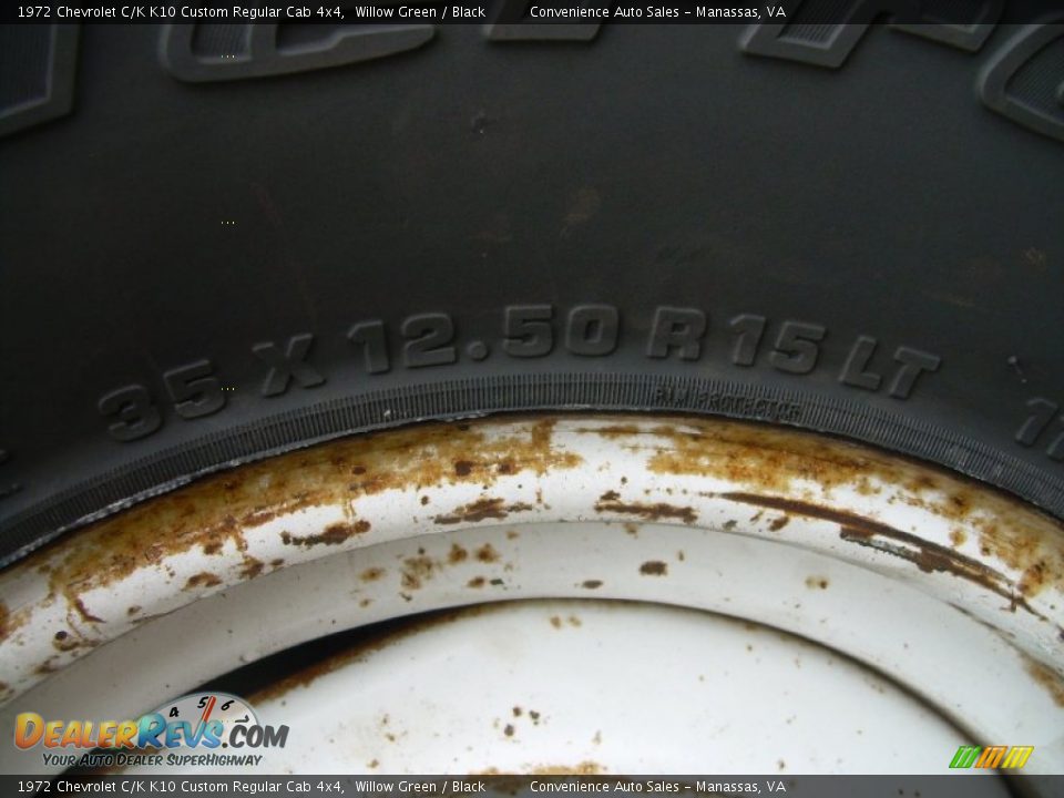 1972 Chevrolet C/K K10 Custom Regular Cab 4x4 Willow Green / Black Photo #14