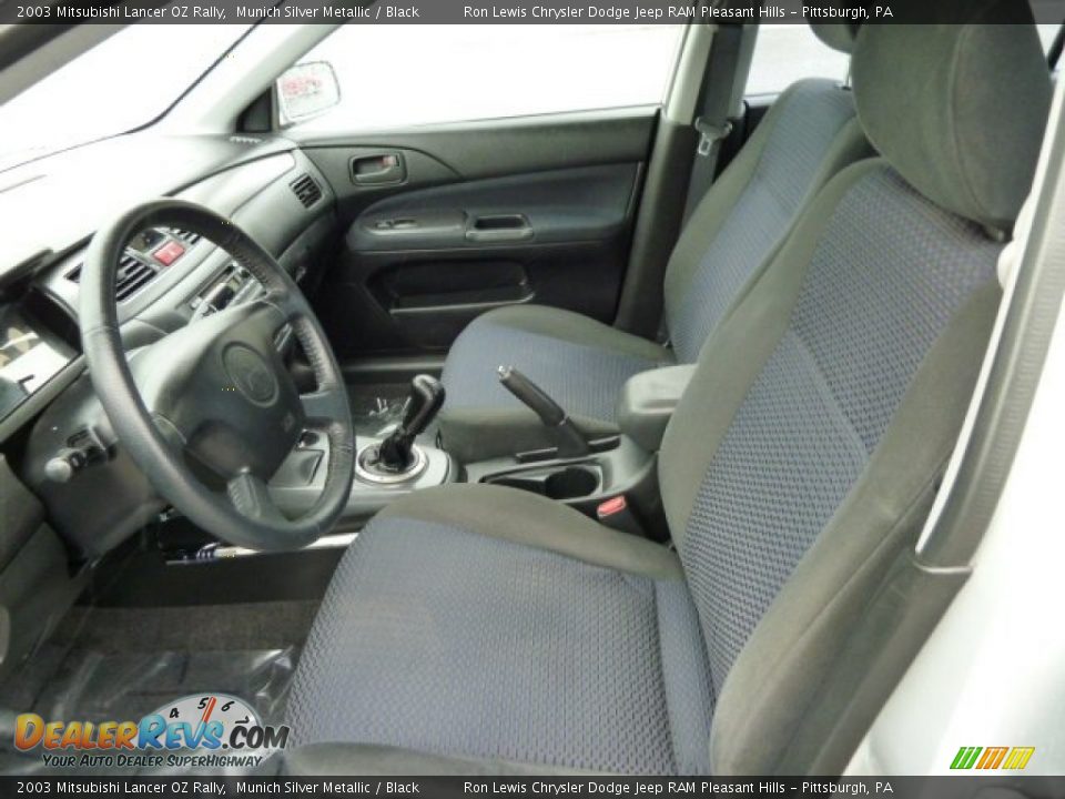 Black Interior 2003 Mitsubishi Lancer Oz Rally Photo 18