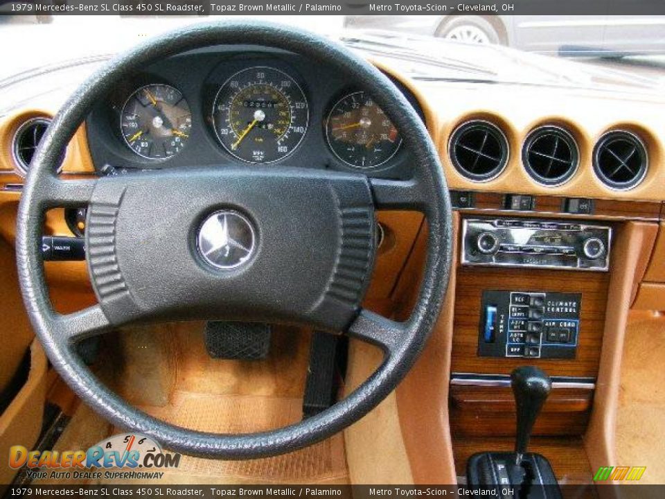 1979 Mercedes-Benz SL Class 450 SL Roadster Topaz Brown Metallic / Palamino Photo #13