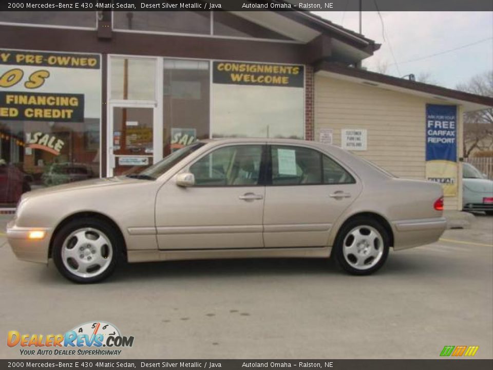 2000 Mercedes-Benz E 430 4Matic Sedan Desert Silver Metallic / Java Photo #1