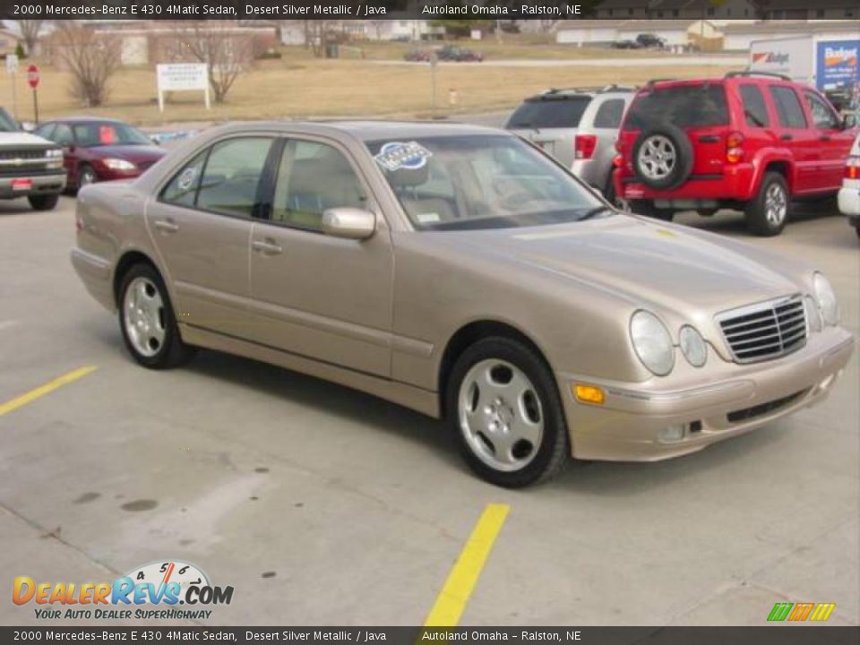 2000 Mercedes-Benz E 430 4Matic Sedan Desert Silver Metallic / Java Photo #2