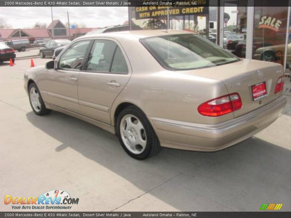 2000 Mercedes-Benz E 430 4Matic Sedan Desert Silver Metallic / Java Photo #3