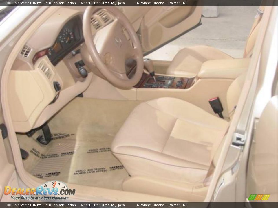 2000 Mercedes-Benz E 430 4Matic Sedan Desert Silver Metallic / Java Photo #4