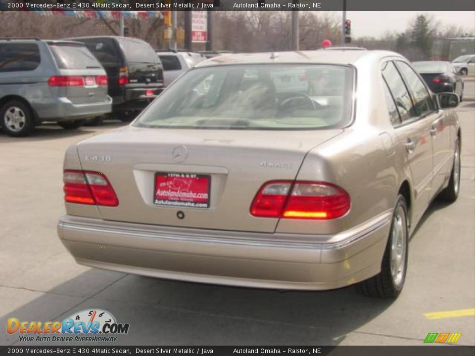 2000 Mercedes-Benz E 430 4Matic Sedan Desert Silver Metallic / Java Photo #6