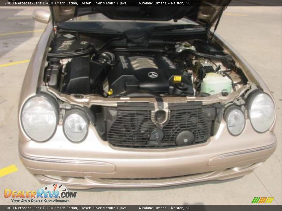 2000 Mercedes-Benz E 430 4Matic Sedan Desert Silver Metallic / Java Photo #7