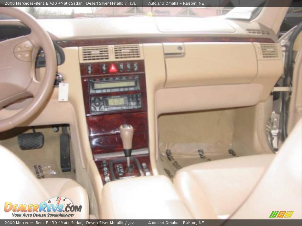 2000 Mercedes-Benz E 430 4Matic Sedan Desert Silver Metallic / Java Photo #10
