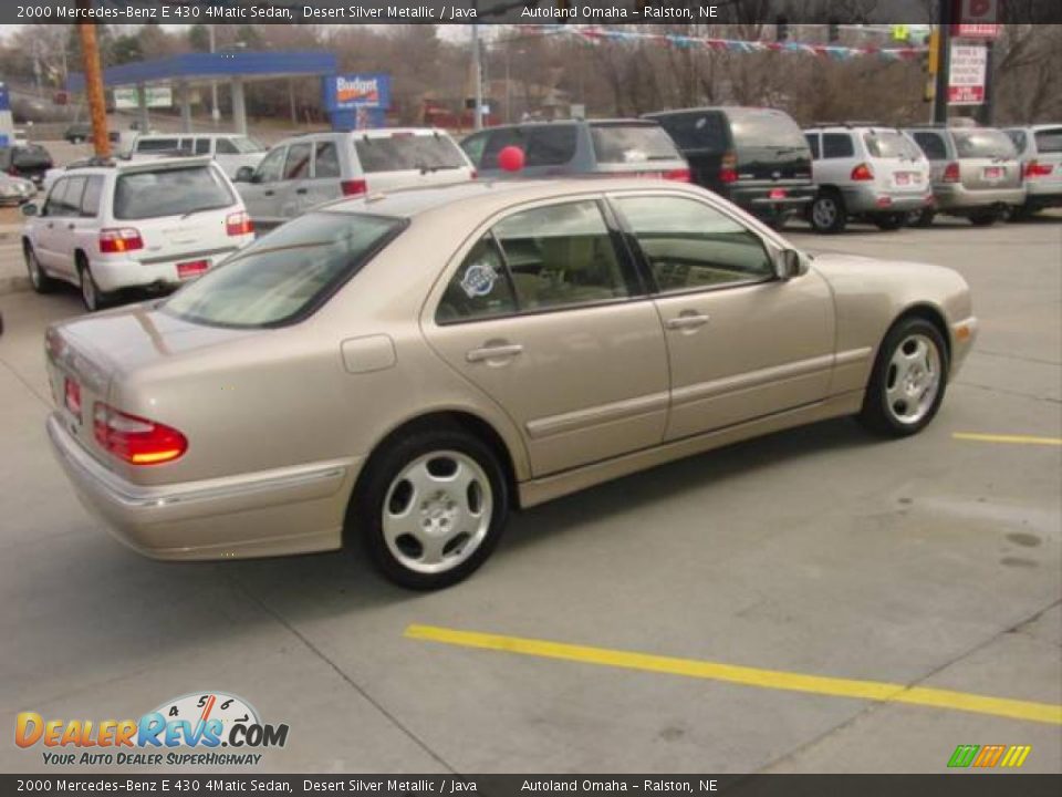 2000 Mercedes-Benz E 430 4Matic Sedan Desert Silver Metallic / Java Photo #12