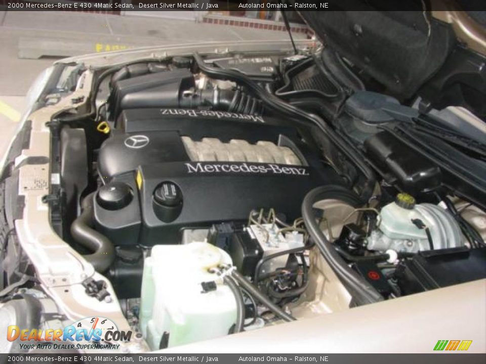 2000 Mercedes-Benz E 430 4Matic Sedan Desert Silver Metallic / Java Photo #13