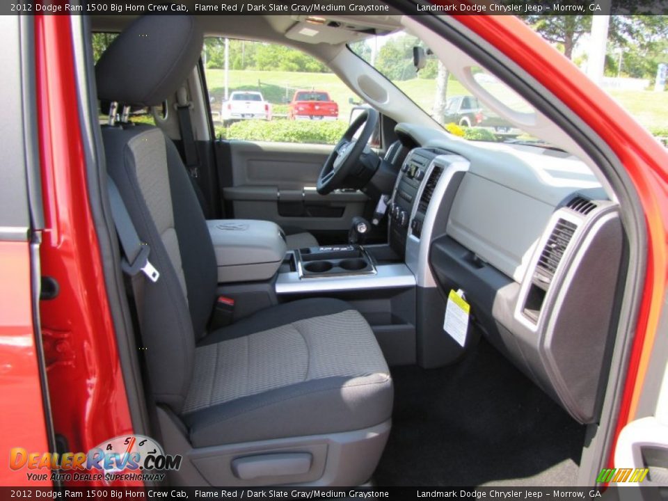 Dark Slate Gray Medium Graystone Interior 2012 Dodge Ram