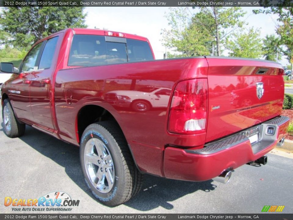 2012 Dodge Ram 1500 Sport Quad Cab Deep Cherry Red Crystal Pearl / Dark Slate Gray Photo #2