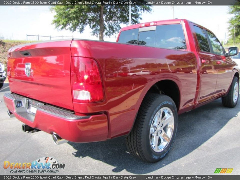 2012 Dodge Ram 1500 Sport Quad Cab Deep Cherry Red Crystal Pearl / Dark Slate Gray Photo #3