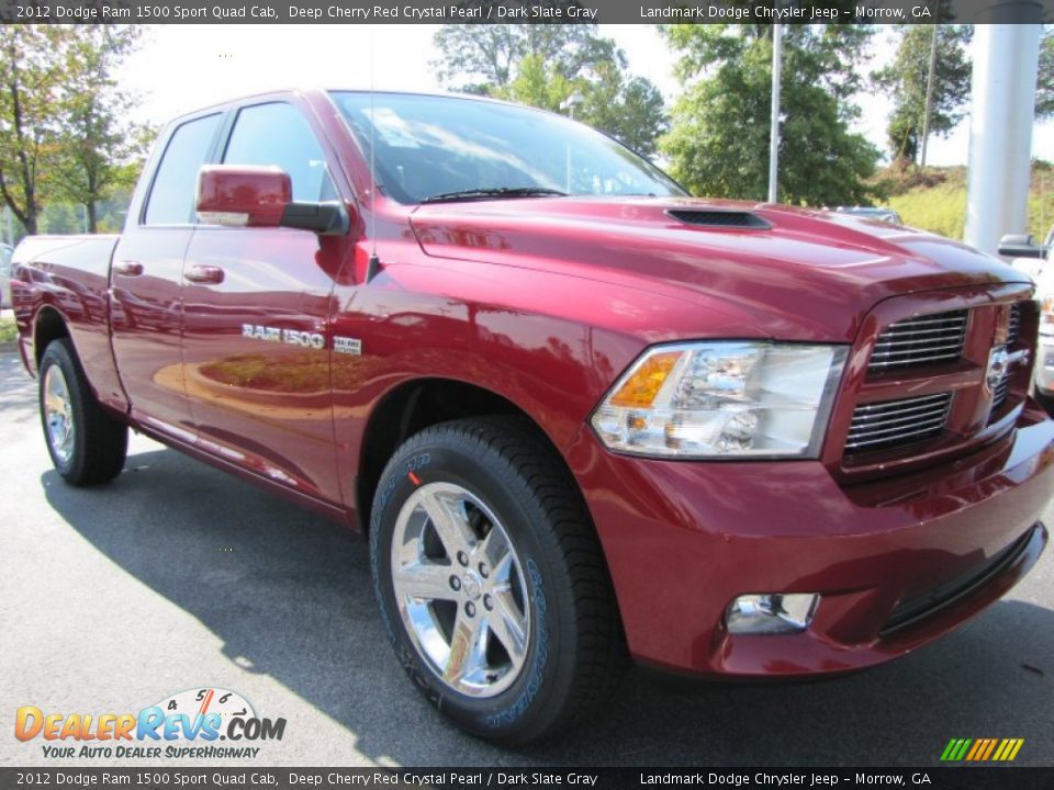 2012 Dodge Ram 1500 Sport Quad Cab Deep Cherry Red Crystal Pearl / Dark Slate Gray Photo #4