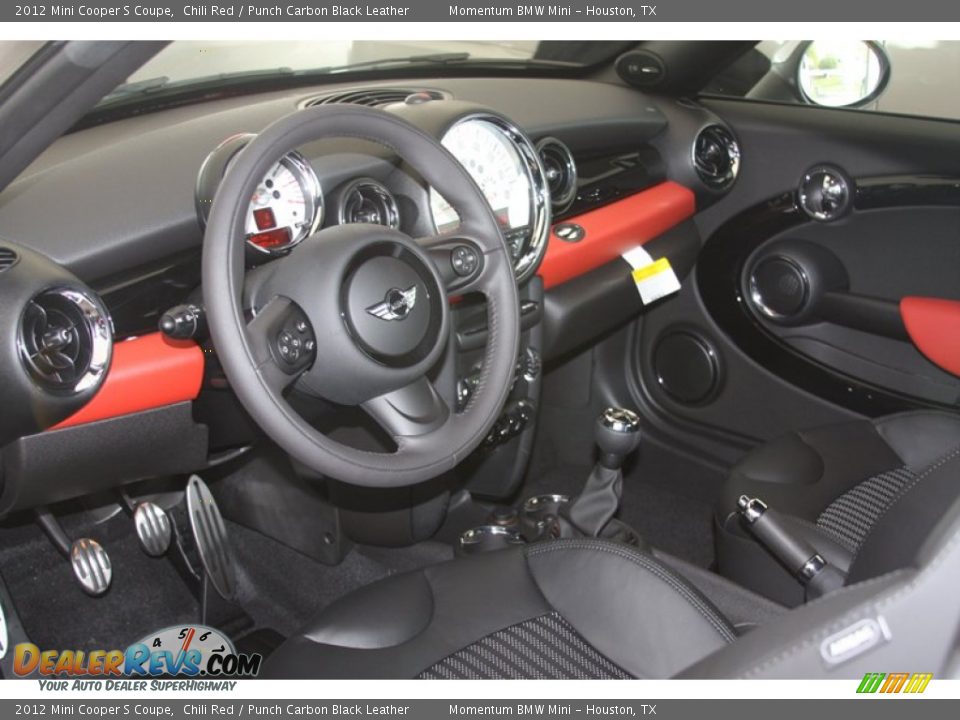 Punch Carbon Black Leather Interior 2012 Mini Cooper S