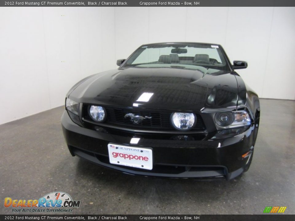 2012 Ford Mustang GT Premium Convertible Black / Charcoal Black Photo #2