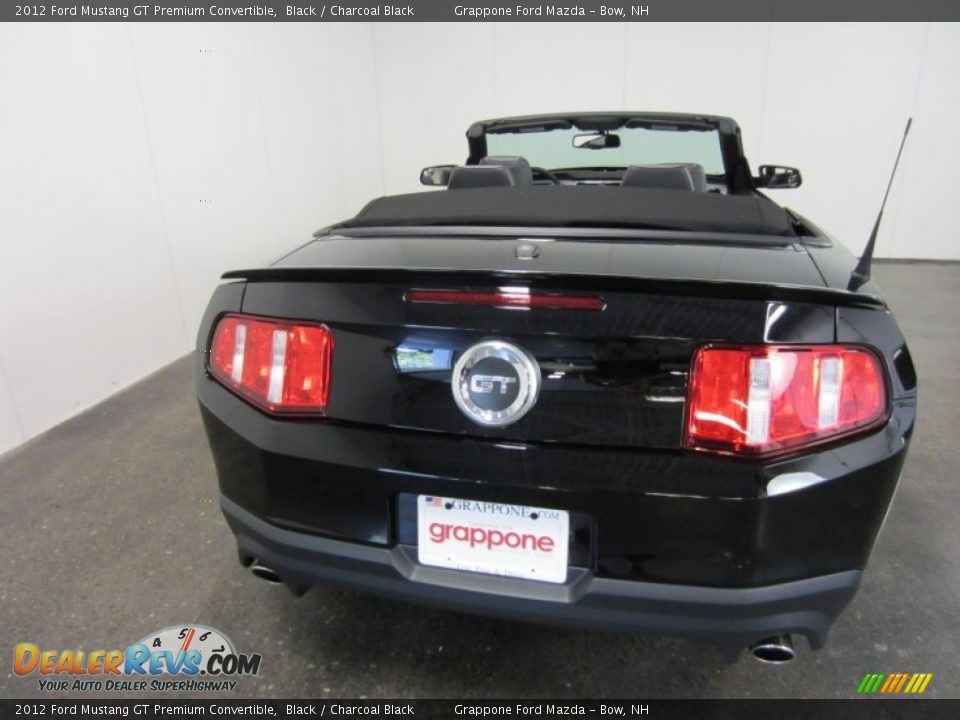 2012 Ford Mustang GT Premium Convertible Black / Charcoal Black Photo #10