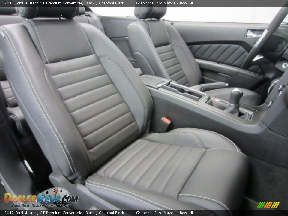 Charcoal Black Interior - 2012 Ford Mustang GT Premium Convertible Photo #19