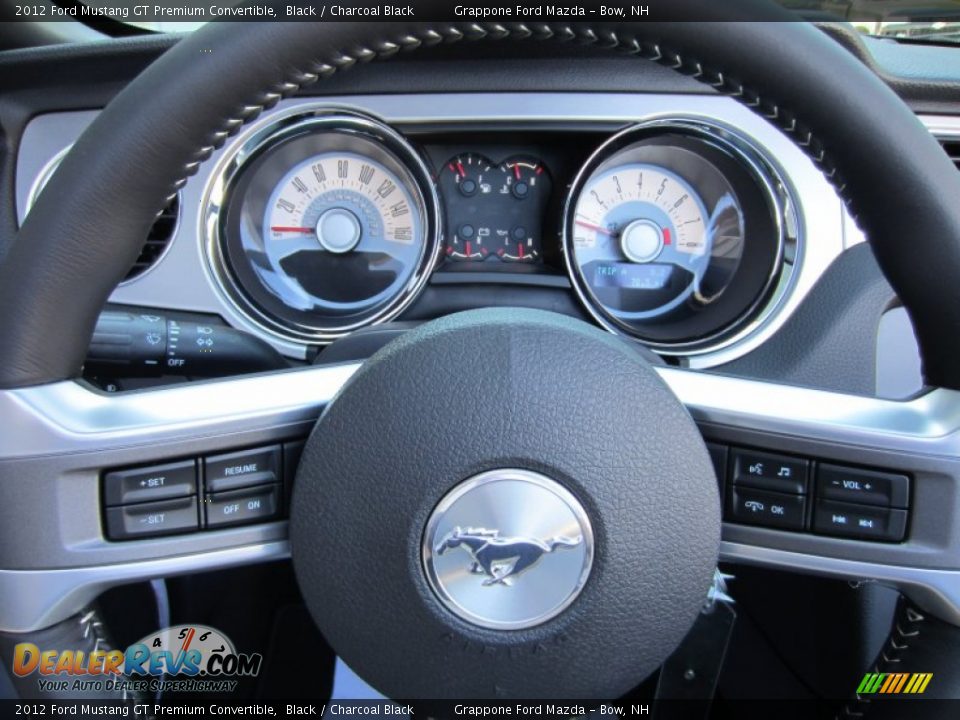 Controls of 2012 Ford Mustang GT Premium Convertible Photo #23