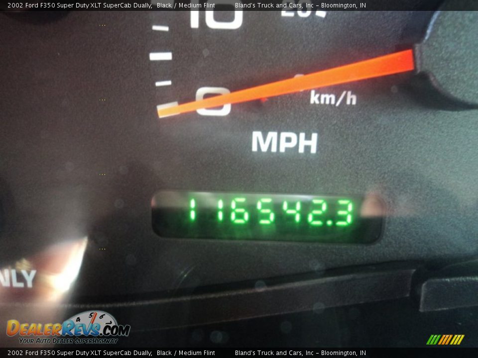 2002 Ford F350 Super Duty XLT SuperCab Dually Black / Medium Flint Photo #6