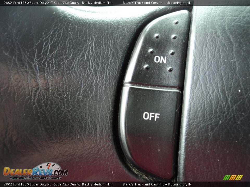 2002 Ford F350 Super Duty XLT SuperCab Dually Black / Medium Flint Photo #7