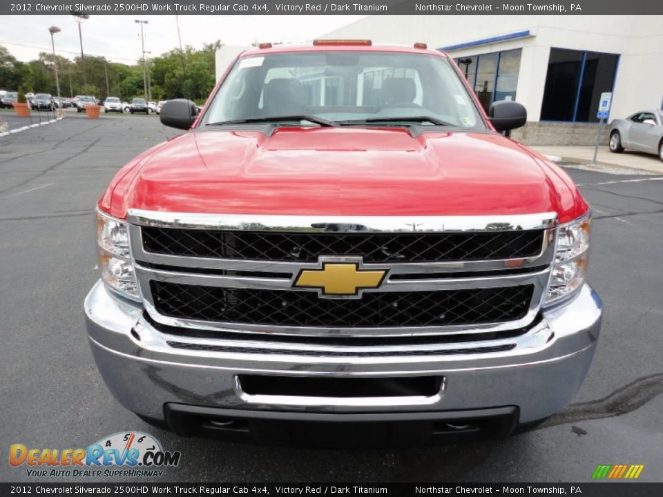 2012 Chevrolet Silverado 2500HD Work Truck Regular Cab 4x4 Victory Red / Dark Titanium Photo #2