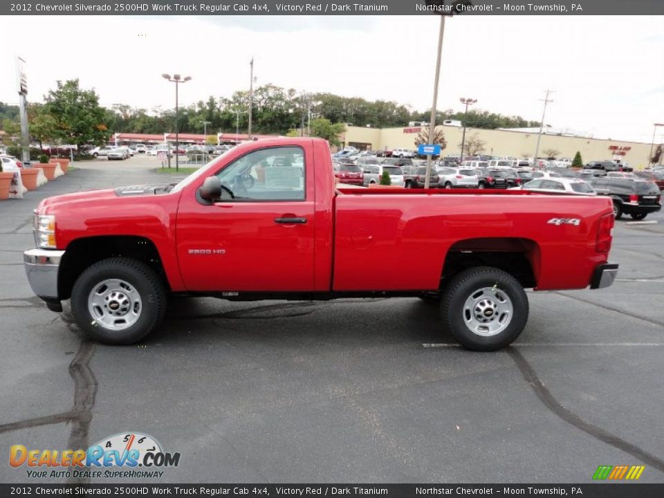 Victory Red 2012 Chevrolet Silverado 2500HD Work Truck Regular Cab 4x4 Photo #4