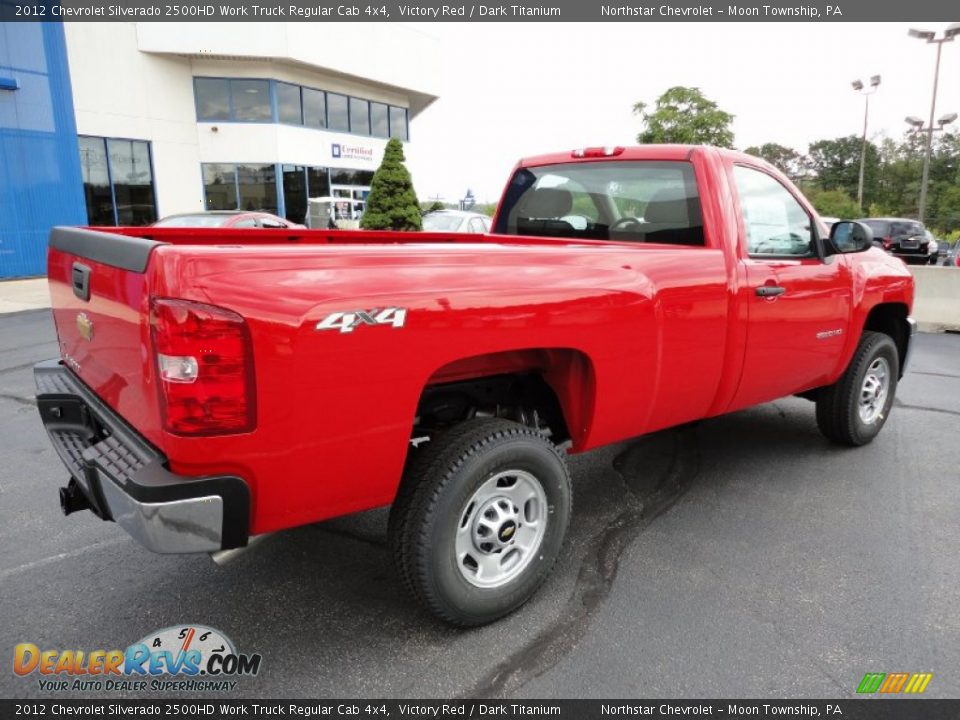 2012 Chevrolet Silverado 2500HD Work Truck Regular Cab 4x4 Victory Red / Dark Titanium Photo #7