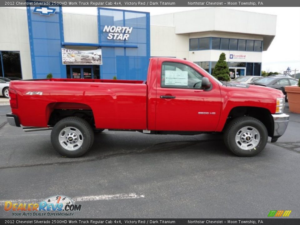 2012 Chevrolet Silverado 2500HD Work Truck Regular Cab 4x4 Victory Red / Dark Titanium Photo #8